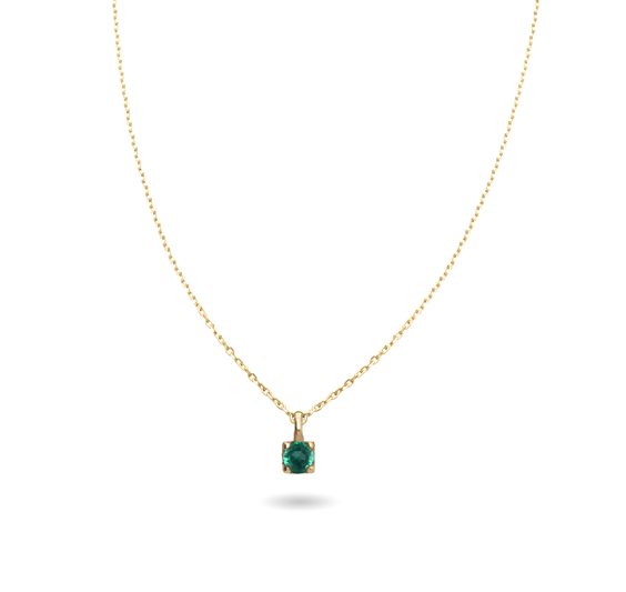 Collana Rubinia Donna in Oro Smeraldo 0.08 Ct CA267GGSM-42-0.08 - CA267GGSM-42-0.08